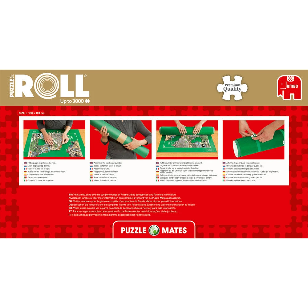 Jumbo Puzzle & Roll Mat - 3000 Stukjes 3 Jumbo Puzzle & Roll Mat - 3000 Stukjes - Afbeelding 3