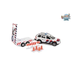 Kids Globe Traffic Politiewagen Met Verrijdbare Pijl