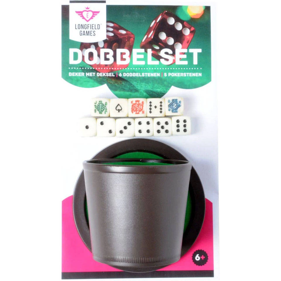 Longfield Games Dobbelbeker Set Met Deksel 1 Longfield Games Dobbelbeker Set Met Deksel
