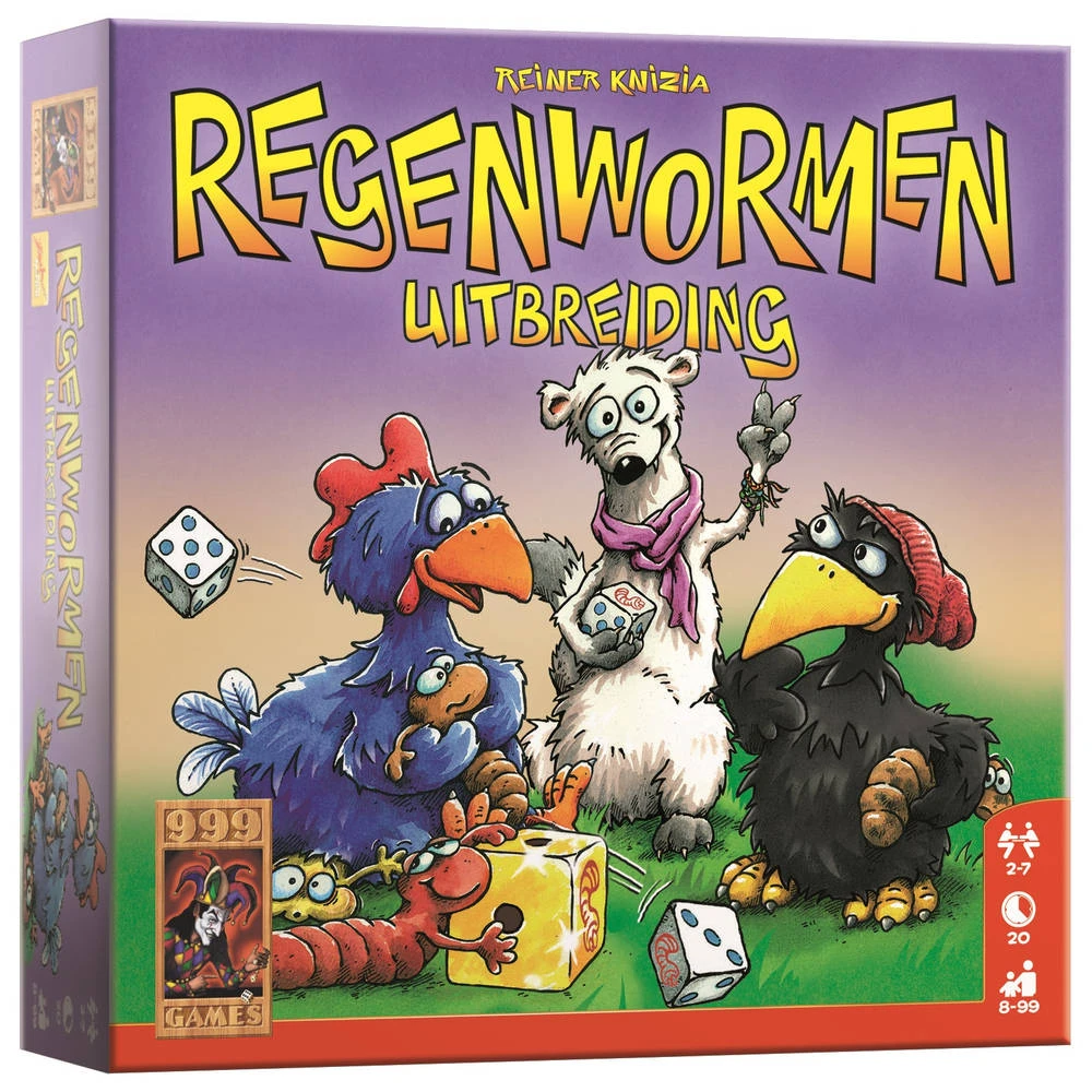 999 Games Regenwormen Uitbreiding 2 999 Games Regenwormen Uitbreiding - Afbeelding 2