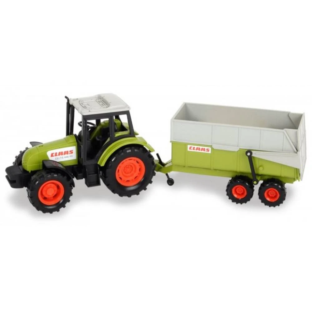 Dickie Toys Claas Tractor Met Aanhangwagen 1 Dickie Toys Claas Tractor Met Aanhangwagen