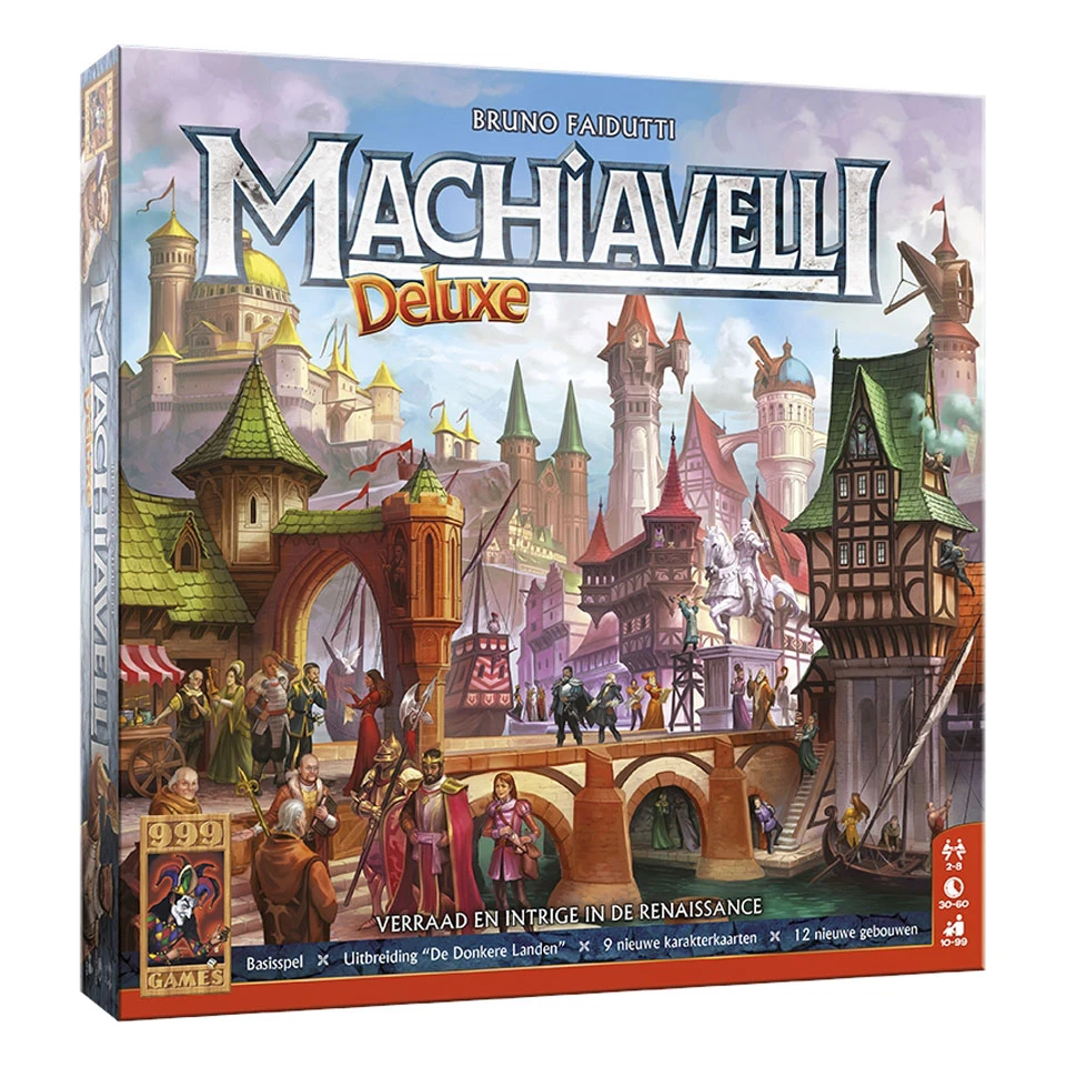 999 Games Machiavelli Deluxe Bordspel 2 999 Games Machiavelli Deluxe Bordspel - Afbeelding 2
