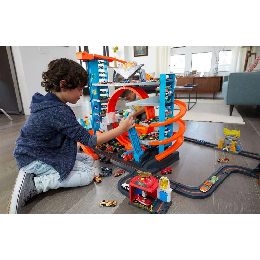 Hot Wheels Ultieme Garage + 2 Auto's 3 Hot Wheels Ultieme Garage + 2 Auto's - Afbeelding 3