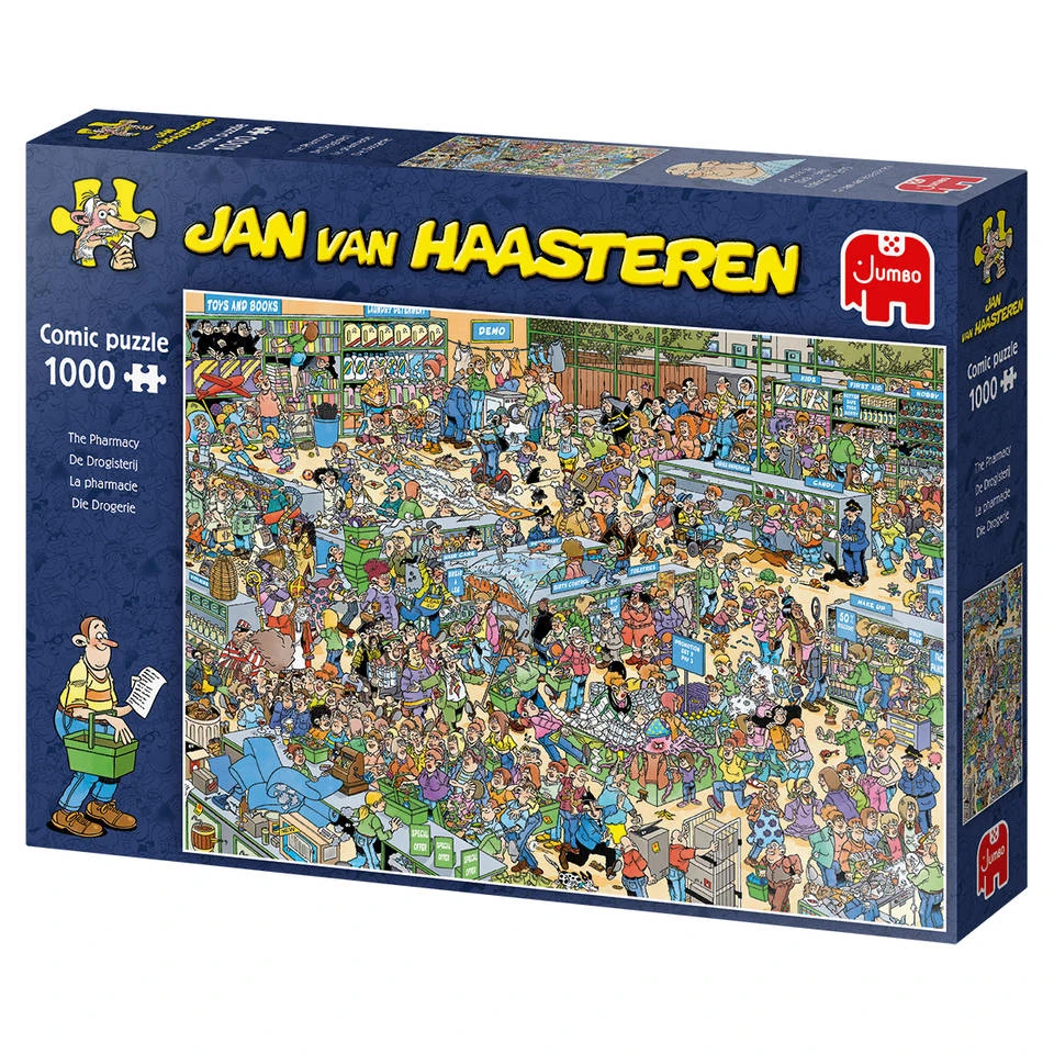 Jumbo Jan Van Haasteren Puzzel De Drogisterij - 1000 Stukjes 4 Jumbo Jan Van Haasteren Puzzel De Drogisterij - 1000 Stukjes - Afbeelding 4