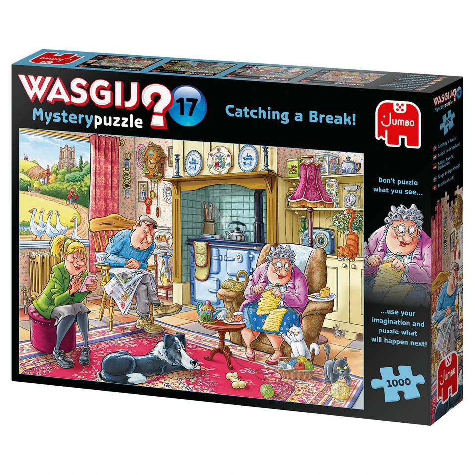 Jumbo Wasgij Mystery 17 Puzzel Kabaal In De Keuken - 1000 Stukjes 3 Jumbo Wasgij Mystery 17 Puzzel Kabaal In De Keuken - 1000 Stukjes - Afbeelding 3