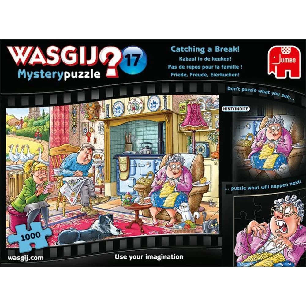 Jumbo Wasgij Mystery 17 Puzzel Kabaal In De Keuken - 1000 Stukjes 4 Jumbo Wasgij Mystery 17 Puzzel Kabaal In De Keuken - 1000 Stukjes - Afbeelding 4