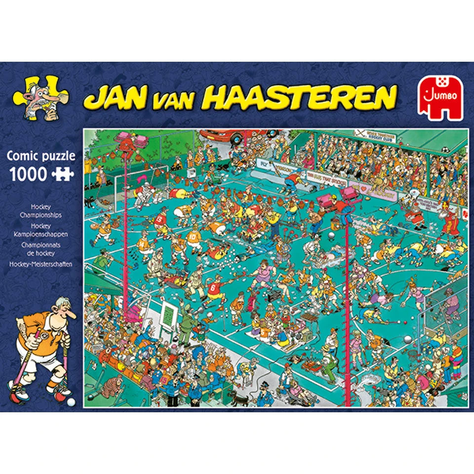 Jumbo Jan Van Haasteren Puzzel Hockey Kampioenschappen - 1000 Stukjes 2 Jumbo Jan Van Haasteren Puzzel Hockey Kampioenschappen - 1000 Stukjes - Afbeelding 2