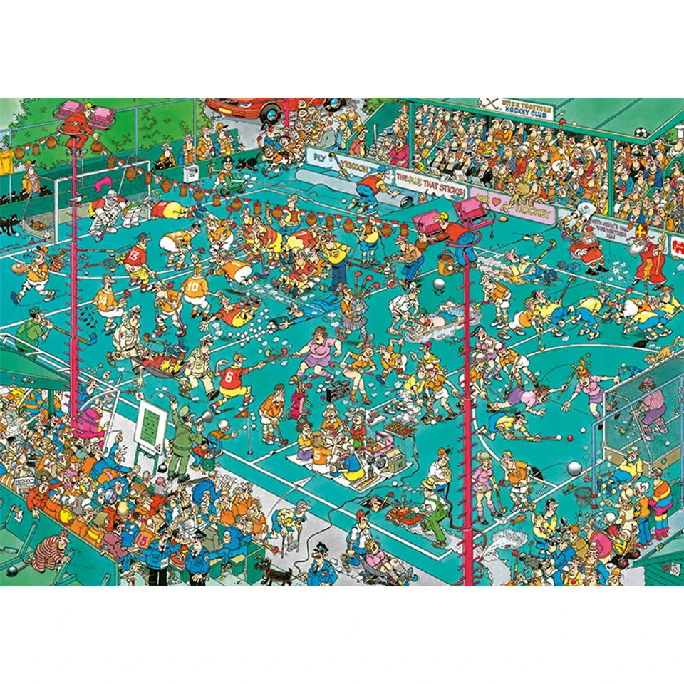 Jumbo Jan Van Haasteren Puzzel Hockey Kampioenschappen - 1000 Stukjes 3 Jumbo Jan Van Haasteren Puzzel Hockey Kampioenschappen - 1000 Stukjes - Afbeelding 3