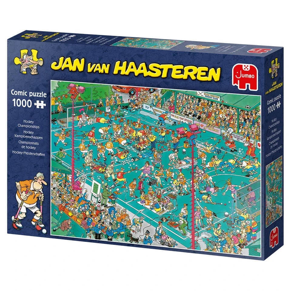 Jumbo Jan Van Haasteren Puzzel Hockey Kampioenschappen - 1000 Stukjes 4 Jumbo Jan Van Haasteren Puzzel Hockey Kampioenschappen - 1000 Stukjes - Afbeelding 4
