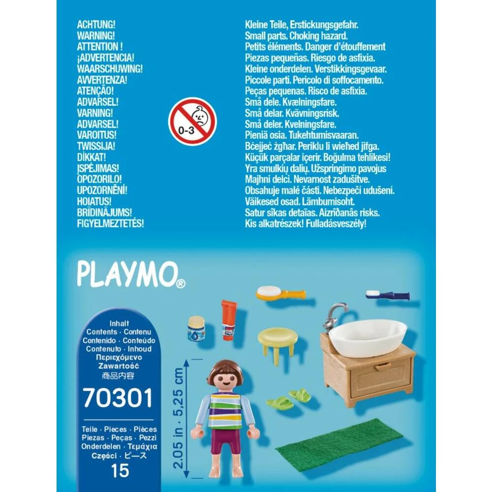 PLAYMOBIL SpecialPLUS Meisje Aan Wastafel 70301 3 PLAYMOBIL SpecialPLUS Meisje Aan Wastafel 70301 - Afbeelding 3