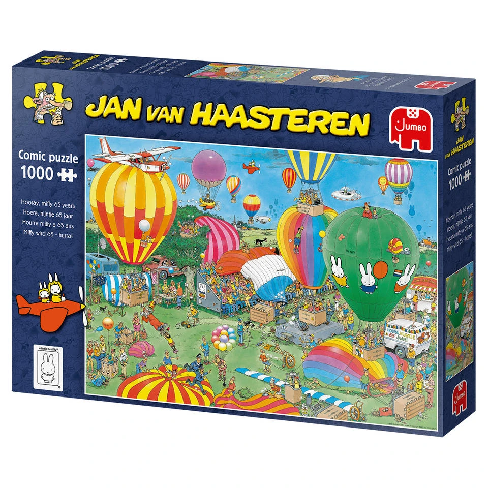 Jumbo Jan Van Haasteren Puzzel Hoera Nijntje 65 Jaar - 1000 Stukjes 4 Jumbo Jan Van Haasteren Puzzel Hoera Nijntje 65 Jaar - 1000 Stukjes - Afbeelding 4