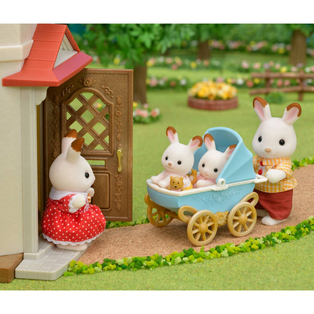 Sylvanian Families Tweeling Chocoladekonijn Met Kinderwagen 5432 5 Sylvanian Families Tweeling Chocoladekonijn Met Kinderwagen 5432 - Afbeelding 5