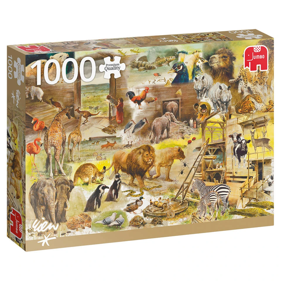 Jumbo Rien Poortvliet Puzzel Bouw Van De Ark Van Noach - 1000 Stukjes 1 Jumbo Rien Poortvliet Puzzel Bouw Van De Ark Van Noach - 1000 Stukjes