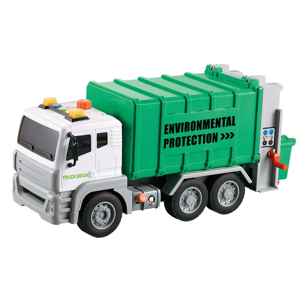 No Brand Vuilniswagen Met Licht En Geluid - 1:12 1 No Brand Vuilniswagen Met Licht En Geluid - 1:12