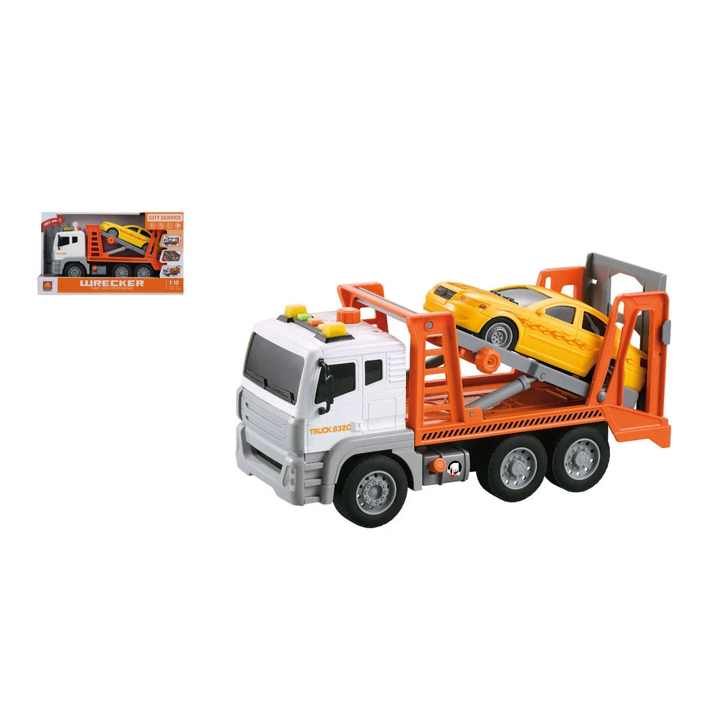 No Brand Sleepwagen Wrecker Met Licht En Geluid - 1:12 2 No Brand Sleepwagen Wrecker Met Licht En Geluid - 1:12 - Afbeelding 2