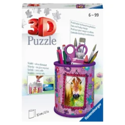 Ravensburger 3D-puzzel Pennenbak Paarden - 54 Stukjes