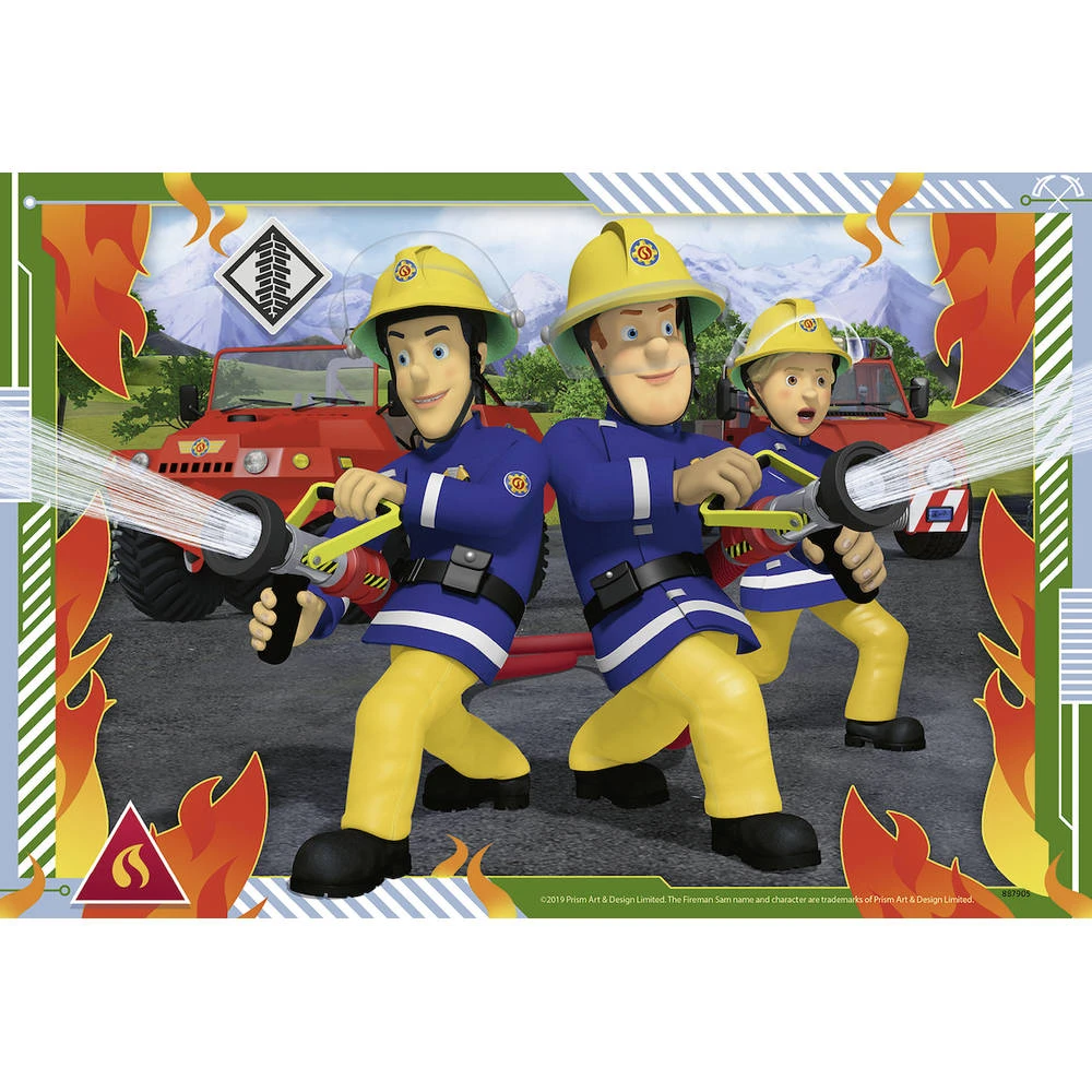 Ravensburger Brandweerman Sam Puzzelset Brandweerman Sam En Zijn Team - 2 X 12 Stukjes 3 Ravensburger Brandweerman Sam Puzzelset Brandweerman Sam En Zijn Team - 2 X 12 Stukjes - Afbeelding 3