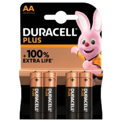 Duracell Alka Plus AA-batterijen Set 4-delig