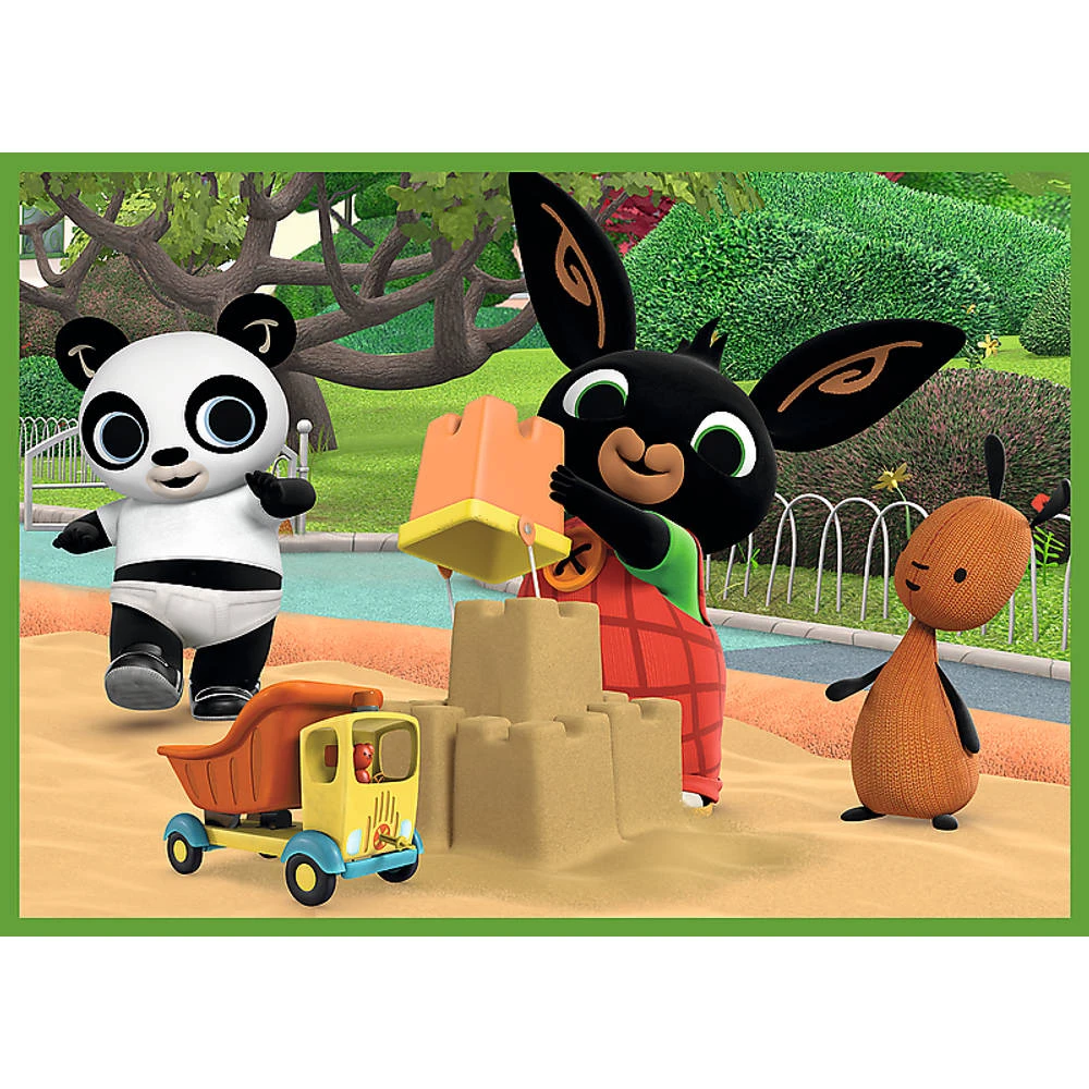 No Brand Bing 4-in-1 Puzzelset Bing Is Blij - 12 + 15 + 20 + 24 Stukjes 5 No Brand Bing 4-in-1 Puzzelset Bing Is Blij - 12 + 15 + 20 + 24 Stukjes - Afbeelding 5