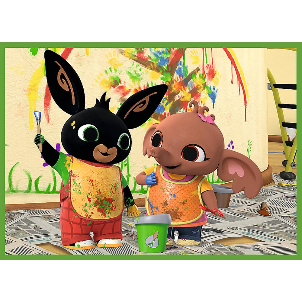 No Brand Bing 4-in-1 Puzzelset Bing Is Blij - 12 + 15 + 20 + 24 Stukjes 4 No Brand Bing 4-in-1 Puzzelset Bing Is Blij - 12 + 15 + 20 + 24 Stukjes - Afbeelding 4