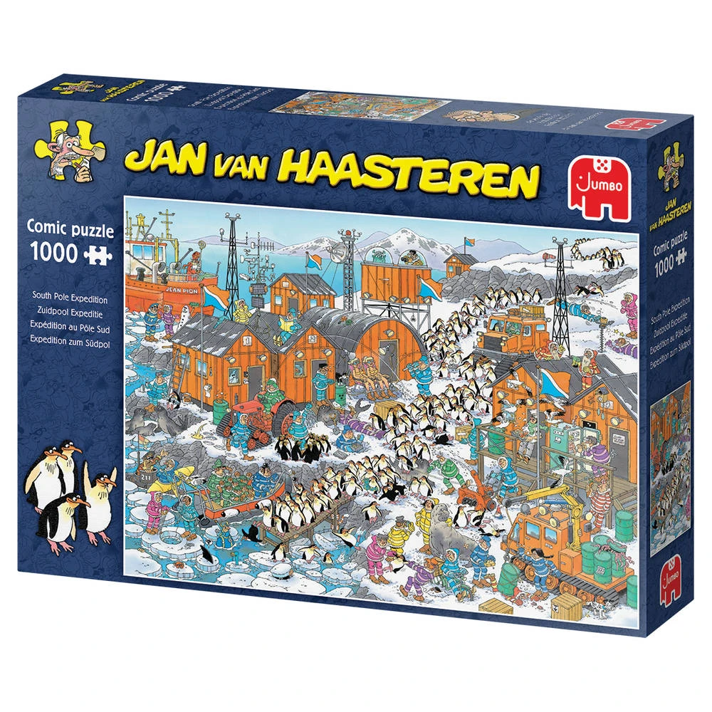 Jumbo Jan Van Haasteren Puzzel Zuidpool Expeditie - 1000 Stukjes 2 Jumbo Jan Van Haasteren Puzzel Zuidpool Expeditie - 1000 Stukjes - Afbeelding 2