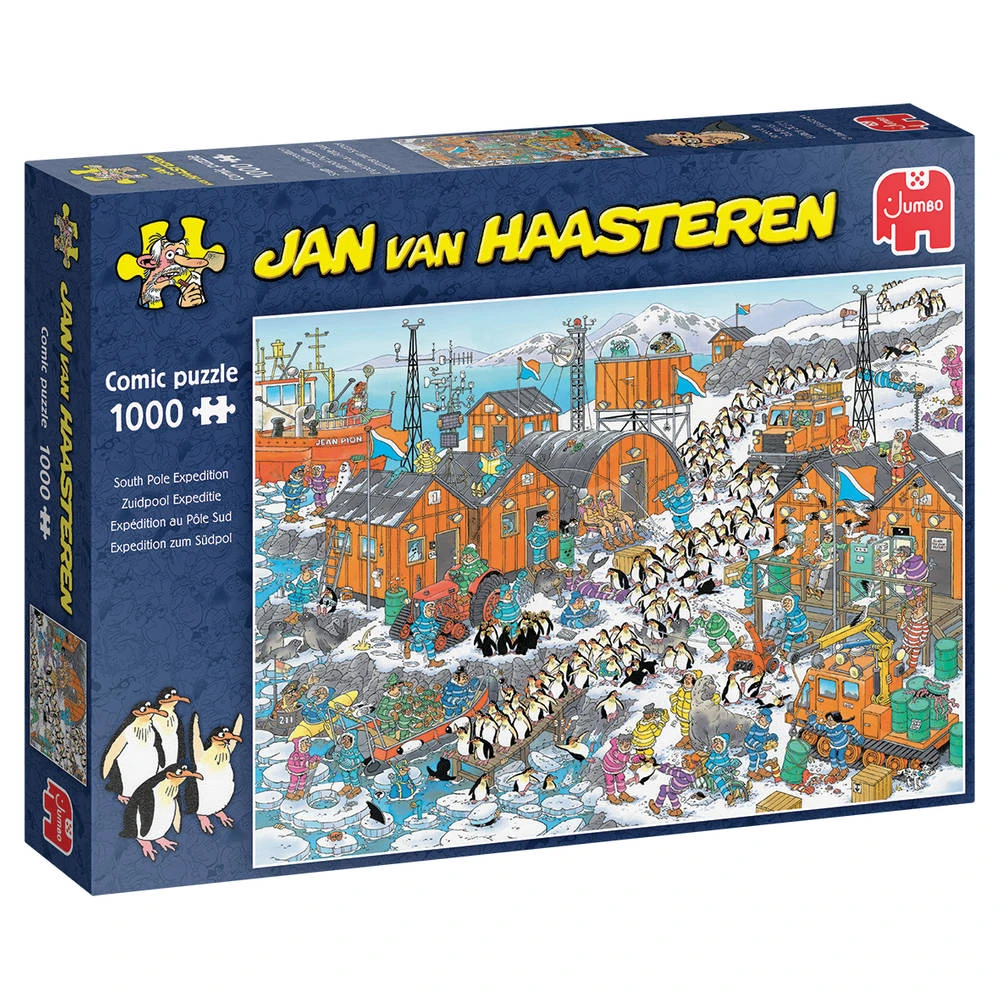 Jumbo Jan Van Haasteren Puzzel Zuidpool Expeditie - 1000 Stukjes 3 Jumbo Jan Van Haasteren Puzzel Zuidpool Expeditie - 1000 Stukjes - Afbeelding 3