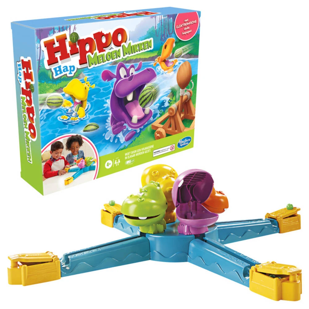 Hasbro Gaming Hippo Hap Meloen Mikken 1 Hasbro Gaming Hippo Hap Meloen Mikken
