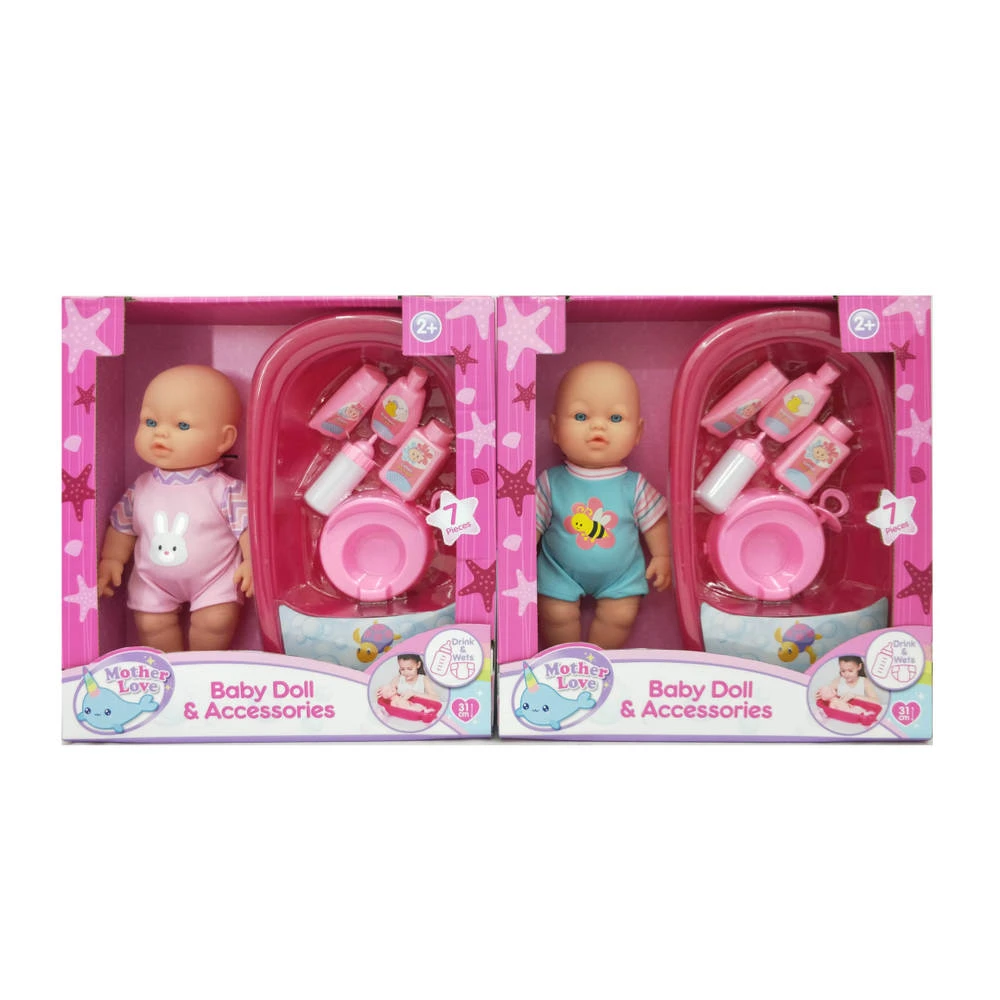 No Brand Mother Love Babypop Met Accessoires - 31 Cm 2 No Brand Mother Love Babypop Met Accessoires - 31 Cm - Afbeelding 2