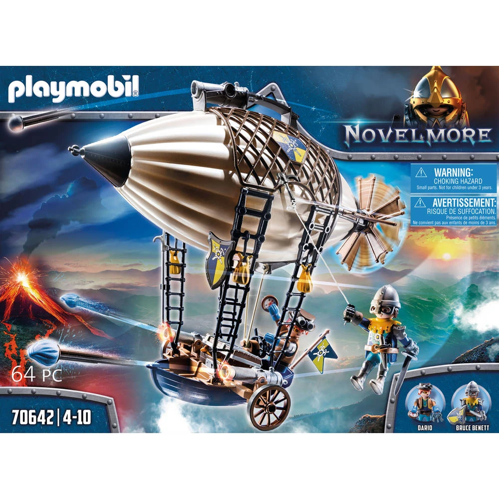 PLAYMOBIL Novelmore Darios Zeppelin 70642 2 PLAYMOBIL Novelmore Darios Zeppelin 70642 - Afbeelding 2