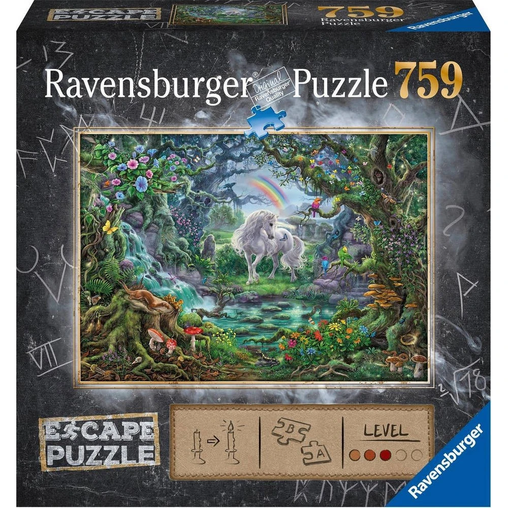 Ravensburger Escape Puzzel Eenhoorn - 759 Stukjes 1 Ravensburger Escape Puzzel Eenhoorn - 759 Stukjes