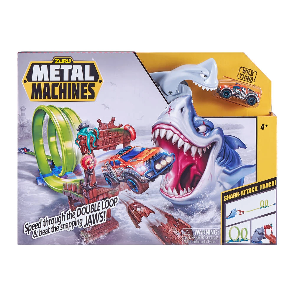 No Brand Zuru Metal Machines Shark Attack Building Racebaanset 1 No Brand Zuru Metal Machines Shark Attack Building Racebaanset