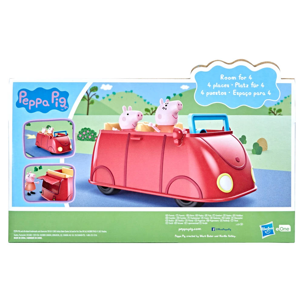 Hasbro Peppa Pig Familie Rode Auto 2 Hasbro Peppa Pig Familie Rode Auto - Afbeelding 2