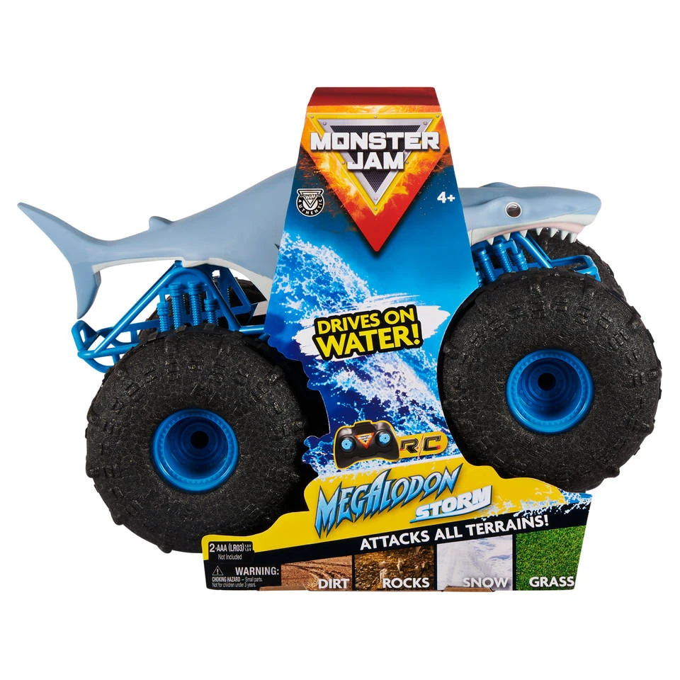 No Brand Monster Jam Megalodon Storm Op Afstand Bestuurbare Monstertruck - 1:15 4 No Brand Monster Jam Megalodon Storm Op Afstand Bestuurbare Monstertruck - 1:15 - Afbeelding 4