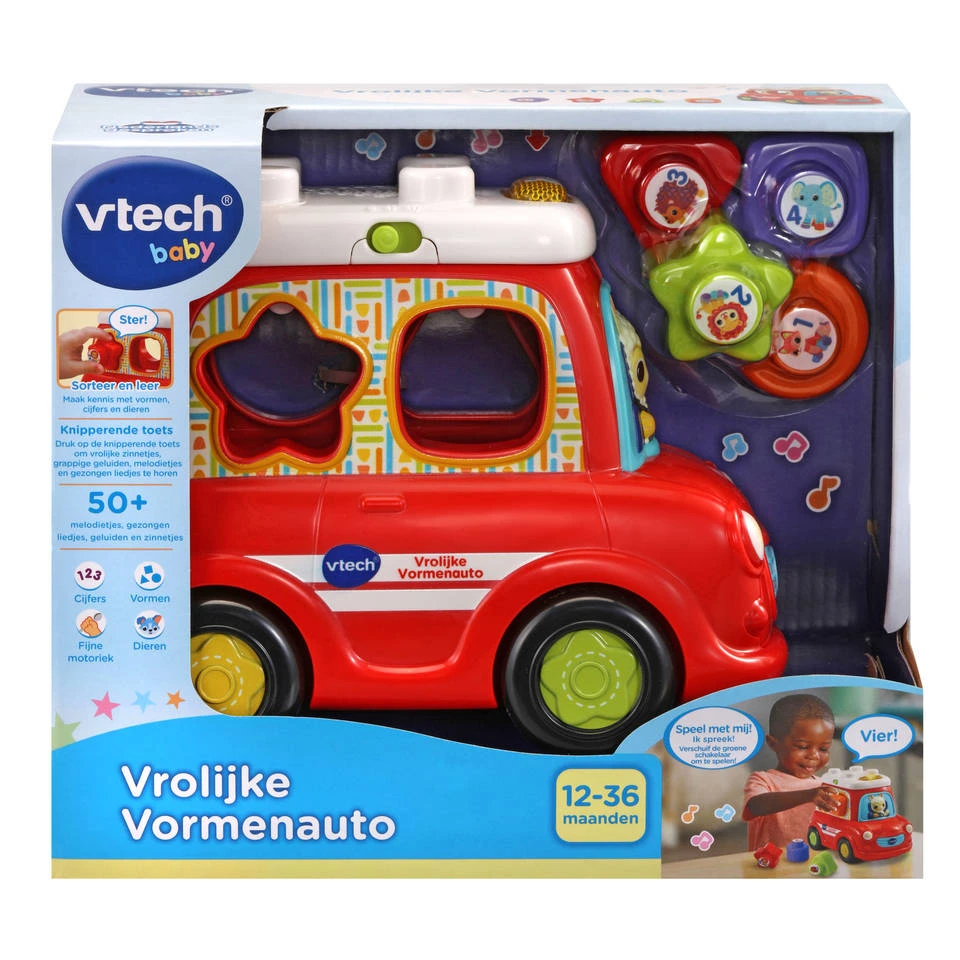 VTech Baby Vrolijke Vormenauto 2 VTech Baby Vrolijke Vormenauto - Afbeelding 2