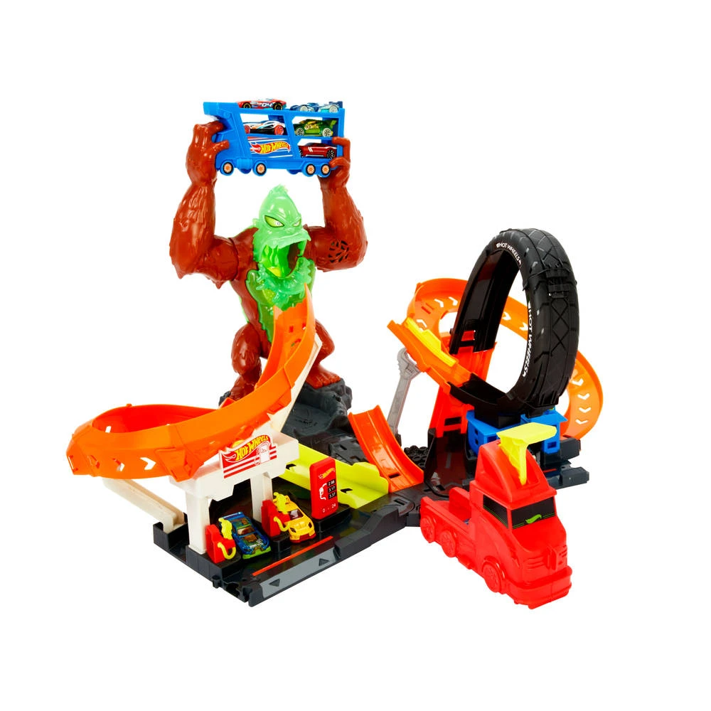 Hot Wheels Giftige Gorilla Aanval Speelset 2 Hot Wheels Giftige Gorilla Aanval Speelset - Afbeelding 2