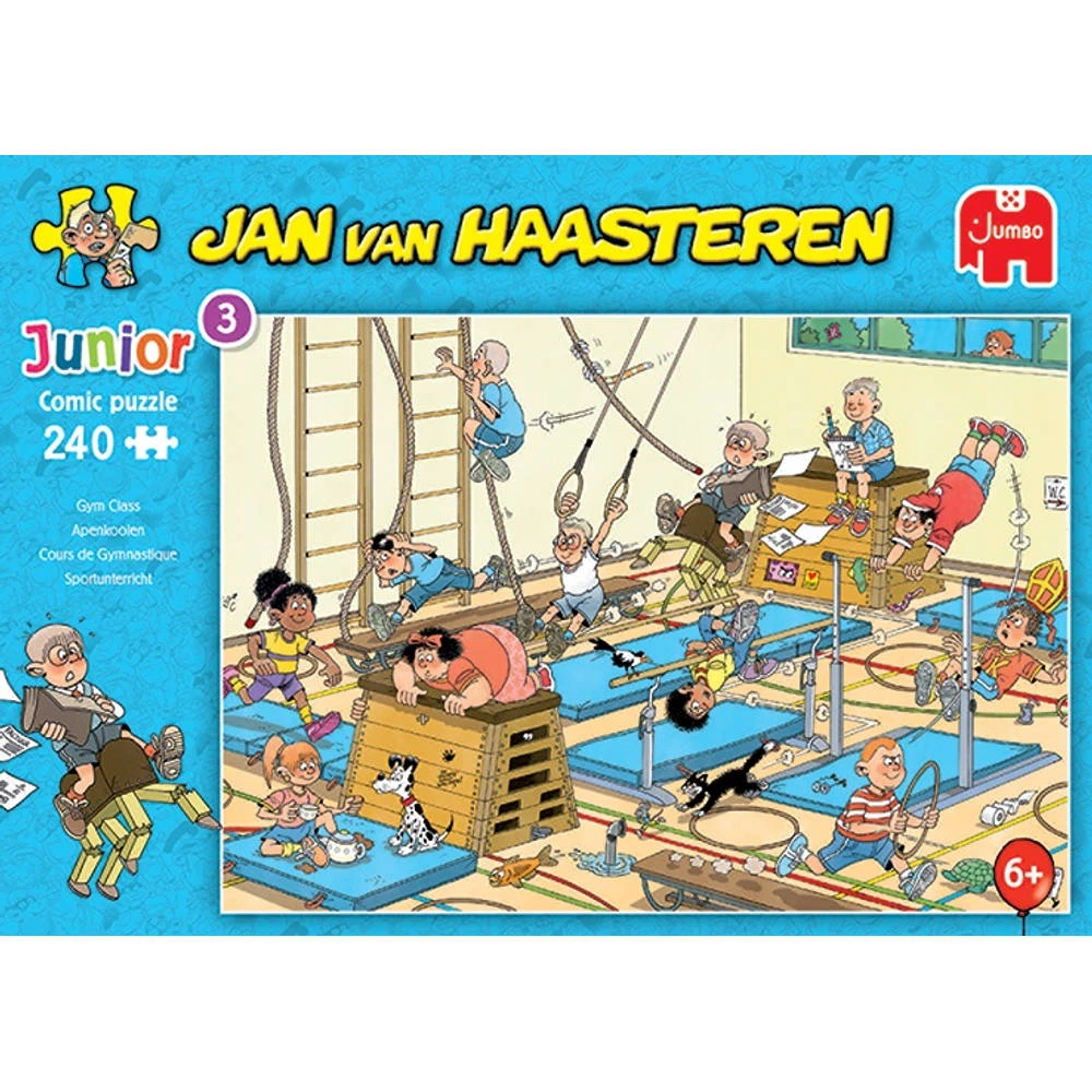 Jumbo Jan Van Haasteren Junior Puzzel Apenkooien - 240 Stukjes 2 Jumbo Jan Van Haasteren Junior Puzzel Apenkooien - 240 Stukjes - Afbeelding 2