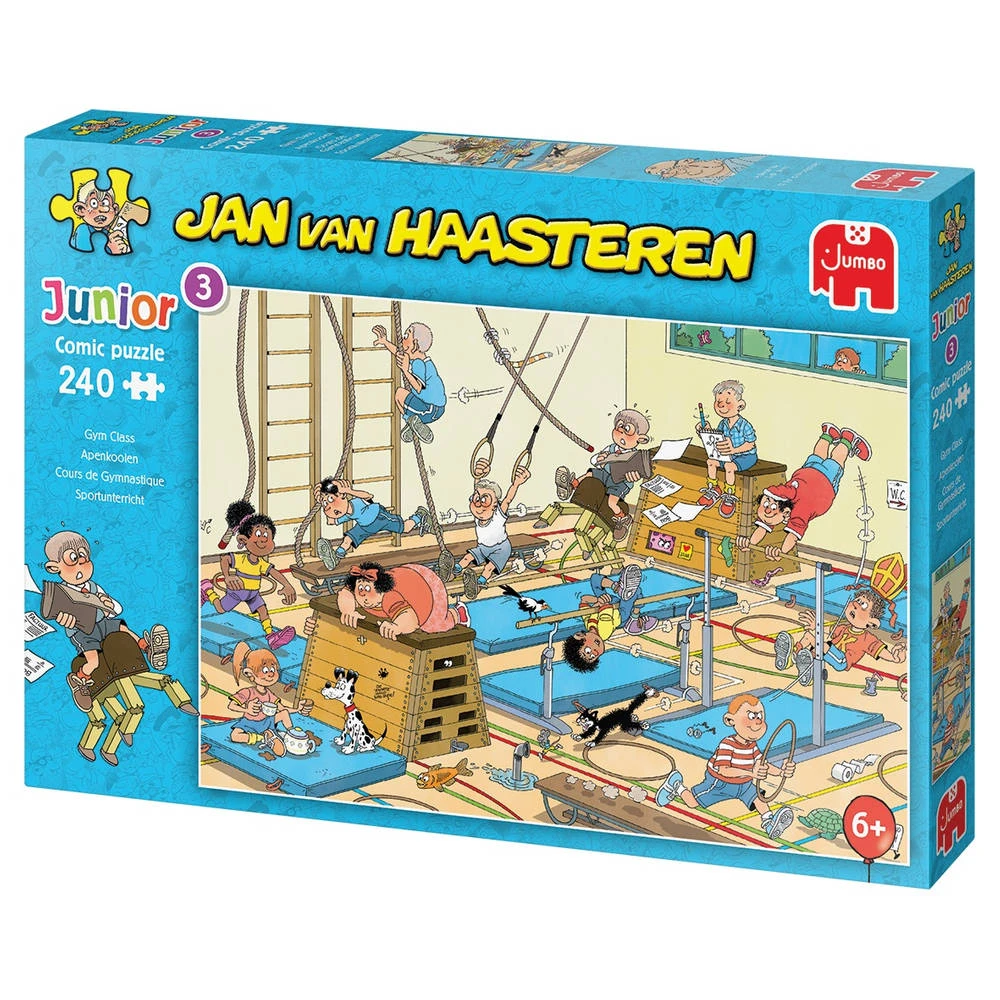 Jumbo Jan Van Haasteren Junior Puzzel Apenkooien - 240 Stukjes 4 Jumbo Jan Van Haasteren Junior Puzzel Apenkooien - 240 Stukjes - Afbeelding 4