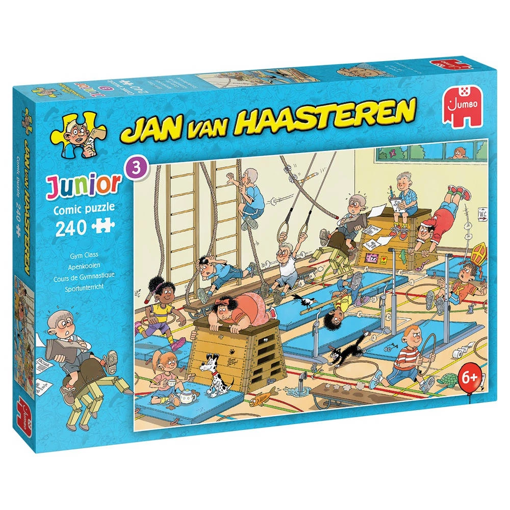 Jumbo Jan Van Haasteren Junior Puzzel Apenkooien - 240 Stukjes 1 Jumbo Jan Van Haasteren Junior Puzzel Apenkooien - 240 Stukjes