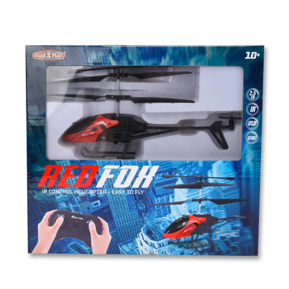 Gear2Play Op Afstand Bestuurbare Red Fox Helikopter 2 Gear2Play Op Afstand Bestuurbare Red Fox Helikopter - Afbeelding 2