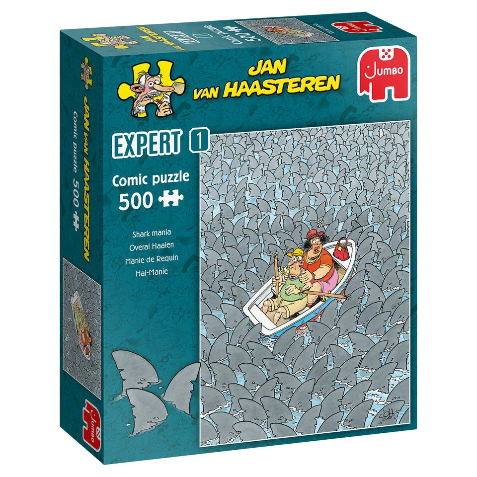Jumbo Jan Van Haasteren Expert Puzzel Overal Haaien - 500 Stukjes 1 Jumbo Jan Van Haasteren Expert Puzzel Overal Haaien - 500 Stukjes