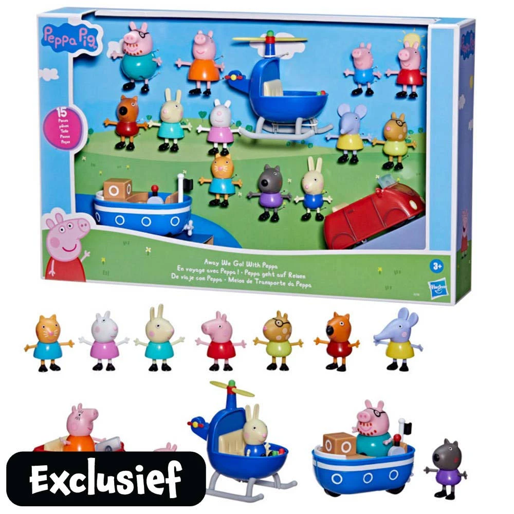 Hasbro Peppa Pig Away We Go! Figuur 1 Hasbro Peppa Pig Away We Go! Figuur