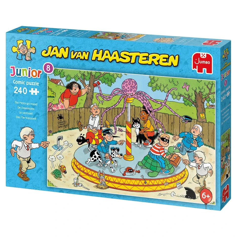 Jumbo Jan Van Haasteren Junior 8 Puzzel De Draaimolen - 240 Stukjes 4 Jumbo Jan Van Haasteren Junior 8 Puzzel De Draaimolen - 240 Stukjes - Afbeelding 4