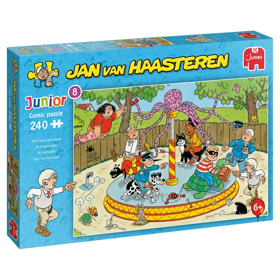 Jumbo Jan Van Haasteren Junior 8 Puzzel De Draaimolen - 240 Stukjes 1 Jumbo Jan Van Haasteren Junior 8 Puzzel De Draaimolen - 240 Stukjes