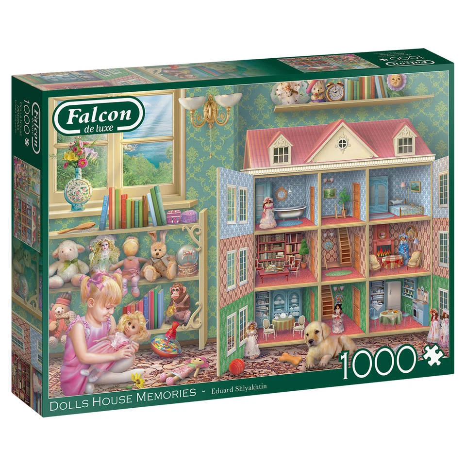 Jumbo Falcon De Luxe Puzzel Poppenhuis Herinneringen - 1000 Stukjes 1 Jumbo Falcon De Luxe Puzzel Poppenhuis Herinneringen - 1000 Stukjes