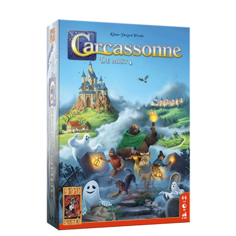 999 Games Carcassonne Uitbreiding: De Mist 2 999 Games Carcassonne Uitbreiding: De Mist - Afbeelding 2