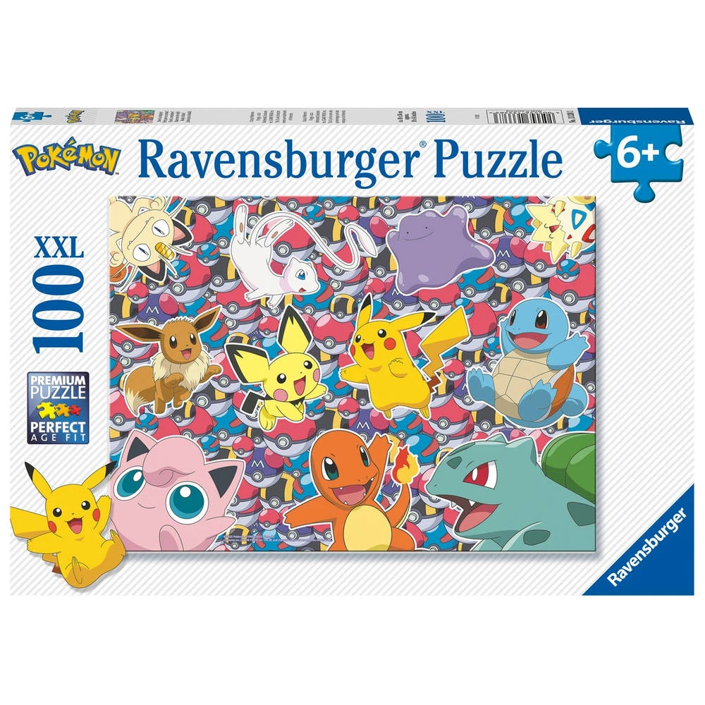 Ravensburger XXL Puzzel Pokémon - 100 Stukjes 1 Ravensburger XXL Puzzel Pokémon - 100 Stukjes