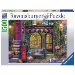 Ravensburger Puzzel Liefdesbrieven En Chocolade Shop - 1500 Stukjes