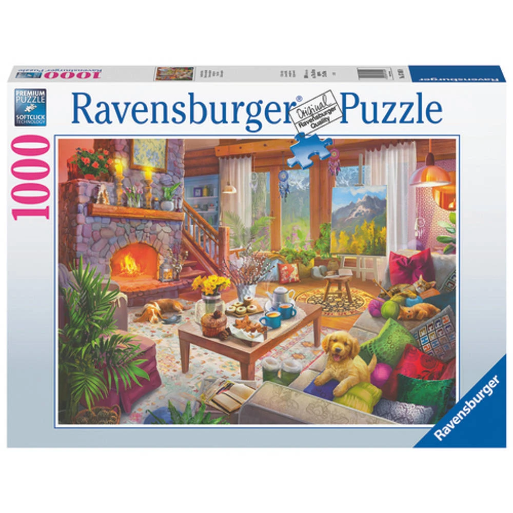 Ravensburger Puzzel Gezellige Hut - 1000 Stukjes 2 Ravensburger Puzzel Gezellige Hut - 1000 Stukjes - Afbeelding 2