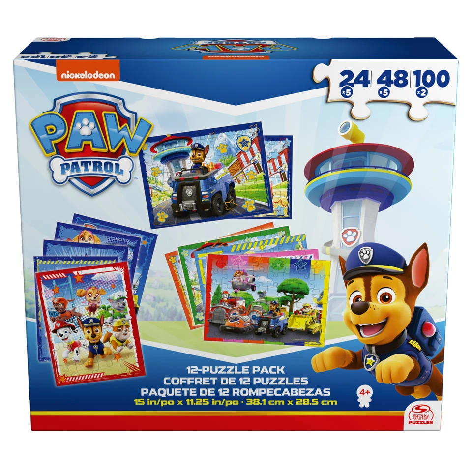 SPIN MASTER PAW Patrol 12-in-1 Puzzelset - 24 + 48 + 100 Stukjes 1 SPIN MASTER PAW Patrol 12-in-1 Puzzelset - 24 + 48 + 100 Stukjes