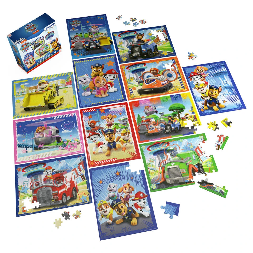 SPIN MASTER PAW Patrol 12-in-1 Puzzelset - 24 + 48 + 100 Stukjes 5 SPIN MASTER PAW Patrol 12-in-1 Puzzelset - 24 + 48 + 100 Stukjes - Afbeelding 5